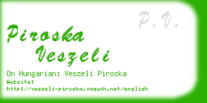 piroska veszeli business card